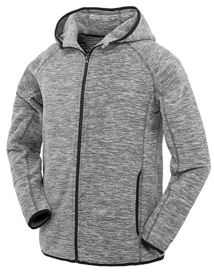 Men´s Microfleece Hoodi - Marl Grey / Black