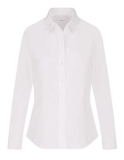 Women´s Blouse Regular Fit Oxford Longsleeve - White