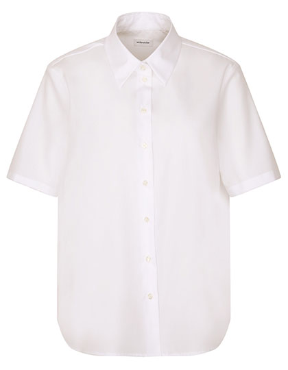 Women´s Oversize Popeline Blouse Shortsleeve - White