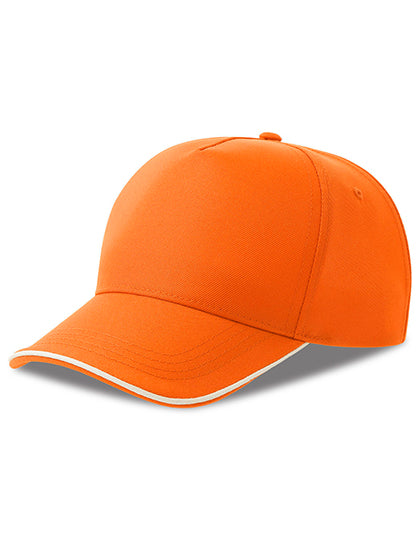Recy Five Piping Cap - Orange / White