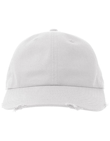 Dad Hat Destroyed-S - White