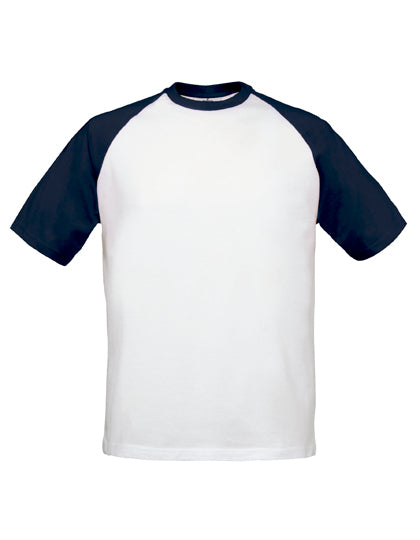 T-Shirt Base-Ball - White / Navy