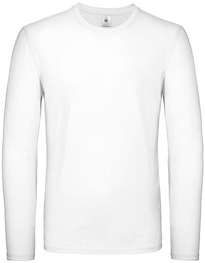 Men´s T-Shirt #E150 Long Sleeve - White