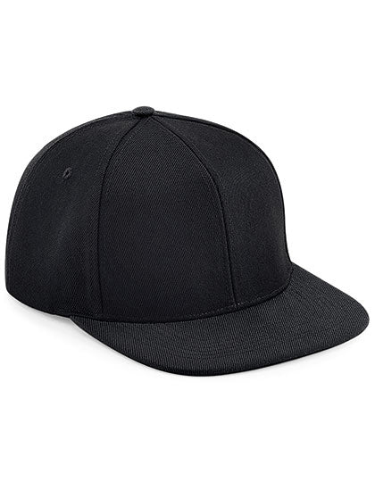 Original Flat Peak 6 Panel Snapback Cap - Black
