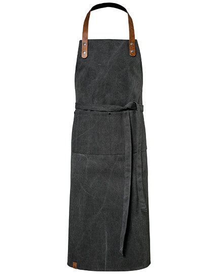 Latzschürze Canvas 75 x 100 cm - Black Washed
