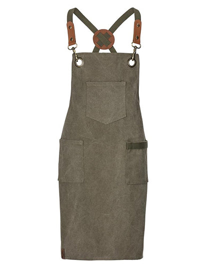 Kinderlatzschürze Canvas - Olive
