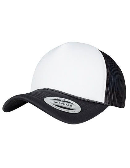 Foam Trucker Cap Curved Visor - Black / White