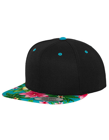 Hawaiian Snapback - Black / Aqua (Hawaiian)