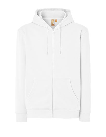 Unisex Hooded Full Zip Sweat Fuji - White