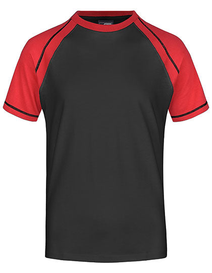 Men´s Raglan-T - Black / Red