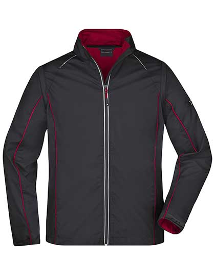 Men´s Zip-Off Softshell Jacket - Black / Red