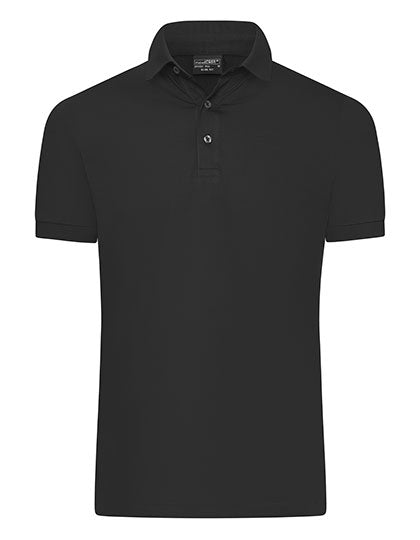 Men´s Mercerised Polo Slim Fit - Black