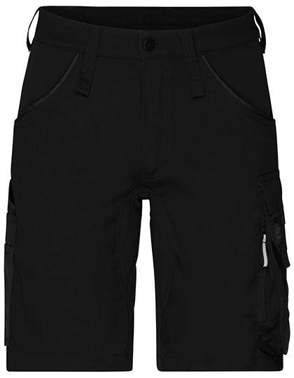 Workwear Stretch-Bermuda Slim Line - Black