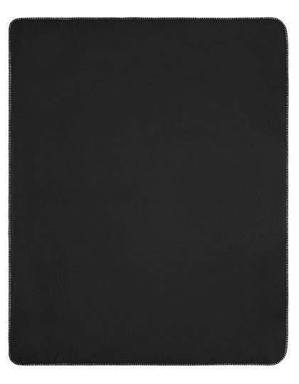 Fleece Blanket - Black / Light Grey