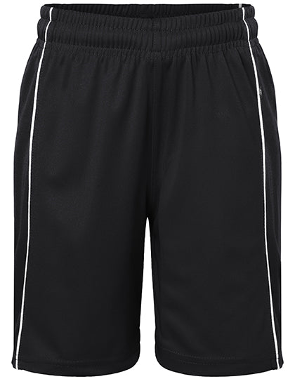 Junior Basic Team Shorts - Black / White