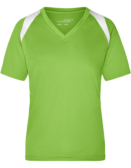 Ladies´ Running-T - Lime Green / White