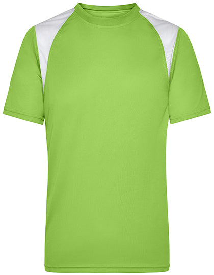 Men´s Running-T - Lime Green / White