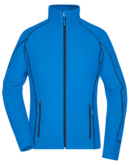Ladies´ Structure Fleece Jacket - Aqua / Navy