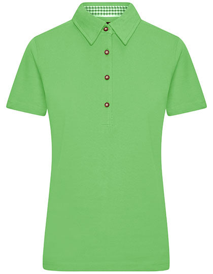Ladies´ Traditional Polo - Lime Green / White