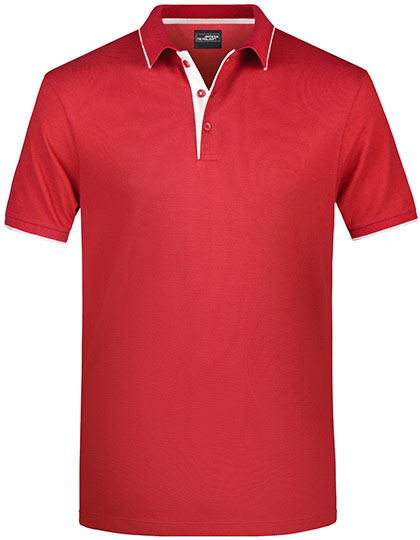 Men´s Polo Stripe - Red / White