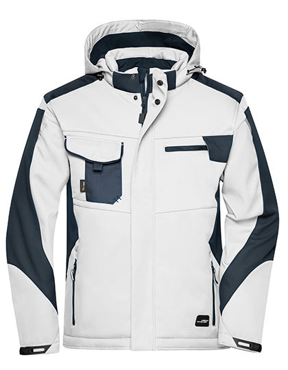 Craftsmen Softshell Jacket -STRONG- - White / Carbon