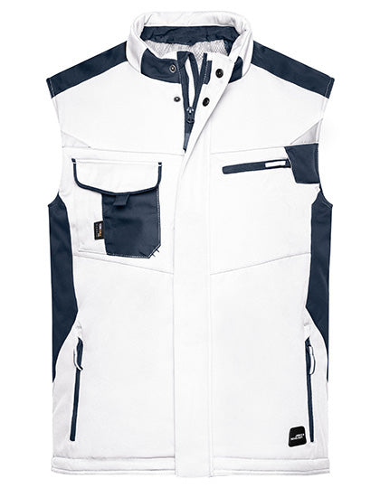 Craftsmen Softshell Vest -STRONG- - White / Carbon