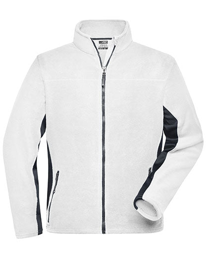Men´s Workwear Fleece Jacket -STRONG- - White / Carbon
