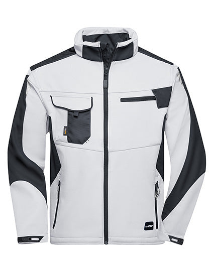 Workwear Softshell Jacket -STRONG- - White / Carbon