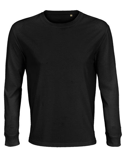 Unisex Long Sleeve T-Shirt Pioneer - Deep Black