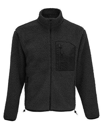 Unisex Sherpa Jacket Fury - Carbon Grey / Black