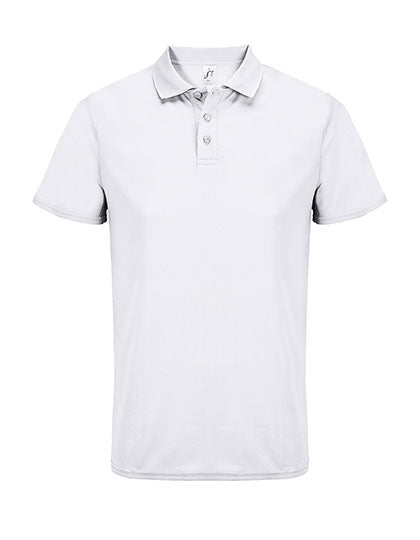 Unisex Pitcher Sports Polo Shirt - White