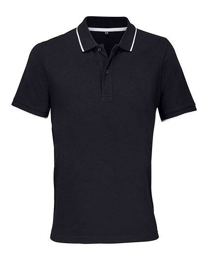 Unisex Polo Shirt Palermo - Black / White