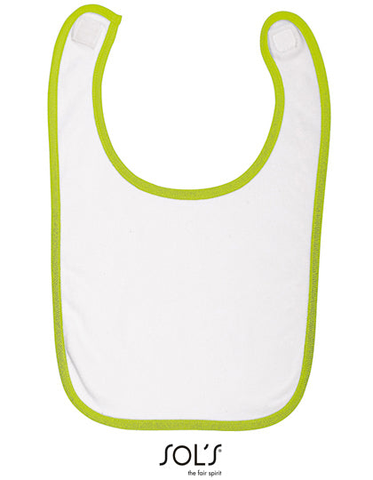 Baby Bib Babib - White / Apple Green