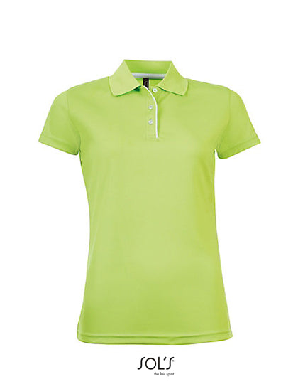 Women´s Sports Polo Shirt Performer - Apple Green