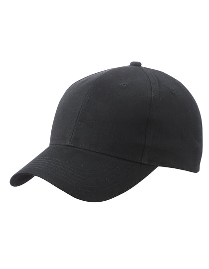 Brushed 6-Panel Cap - Black