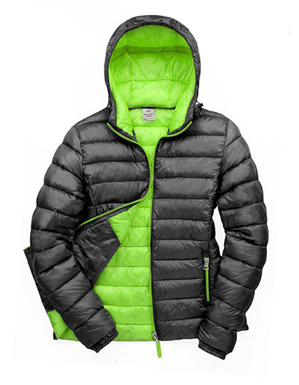 Women´s Snow Bird Hooded Jacket - Black / Lime