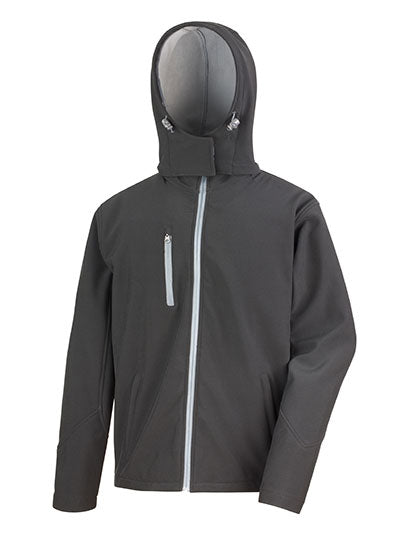 Men´s TX Performance Hooded Soft Jacket - Black / Grey