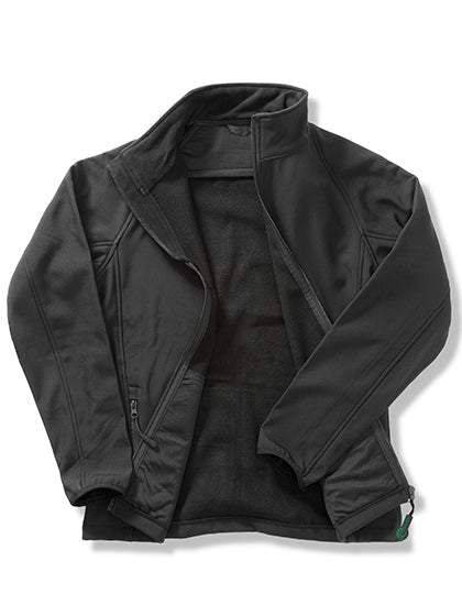 Women´s Printable Softshell Jacket with Recycled Fleece Inner - Black
