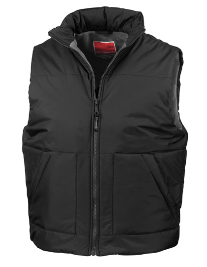 Fleeced Lined Bodywarmer - Black