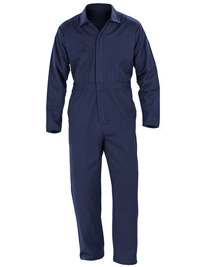 Recycled Action Overall With Zip Front - Navy