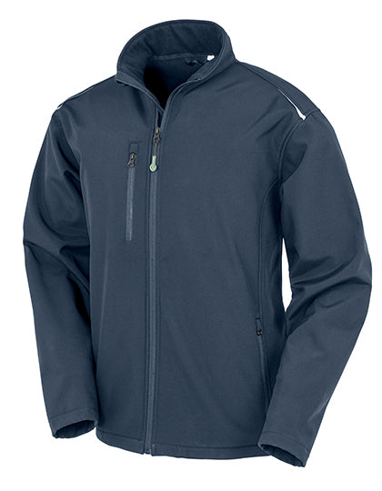 Recycled 3-Layer Printable Softshell Jacket - Navy