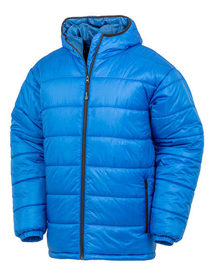 Recycled Hooded Padded Parka - Royal