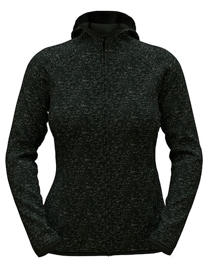 Lux Hooded Knitfleece Jacket Women - Black Opal Heather